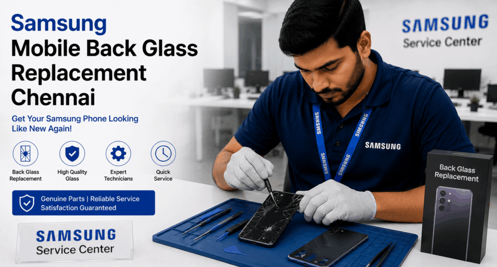 Samsung Mobile Back Glass Replacement Chennai